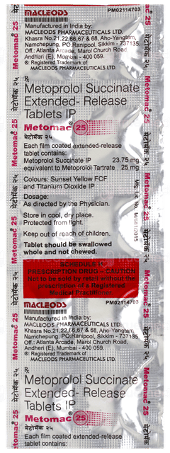 Metomac 25 Tablet 10 Metomac 25 Tablet 10